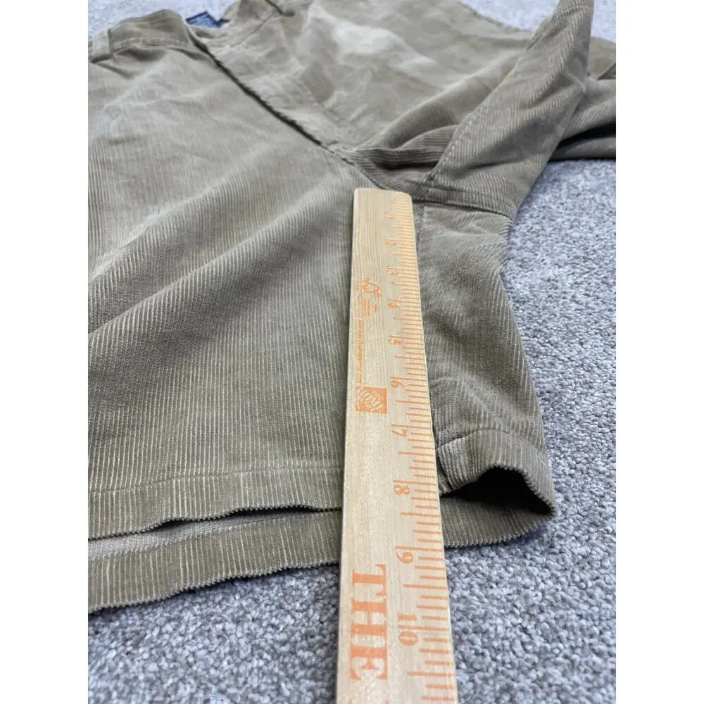 Y2K Relaxed Fit Polo Ralph Lauren Corduroy Cargo Shorts Men’s 40 Khaki Gorpcore